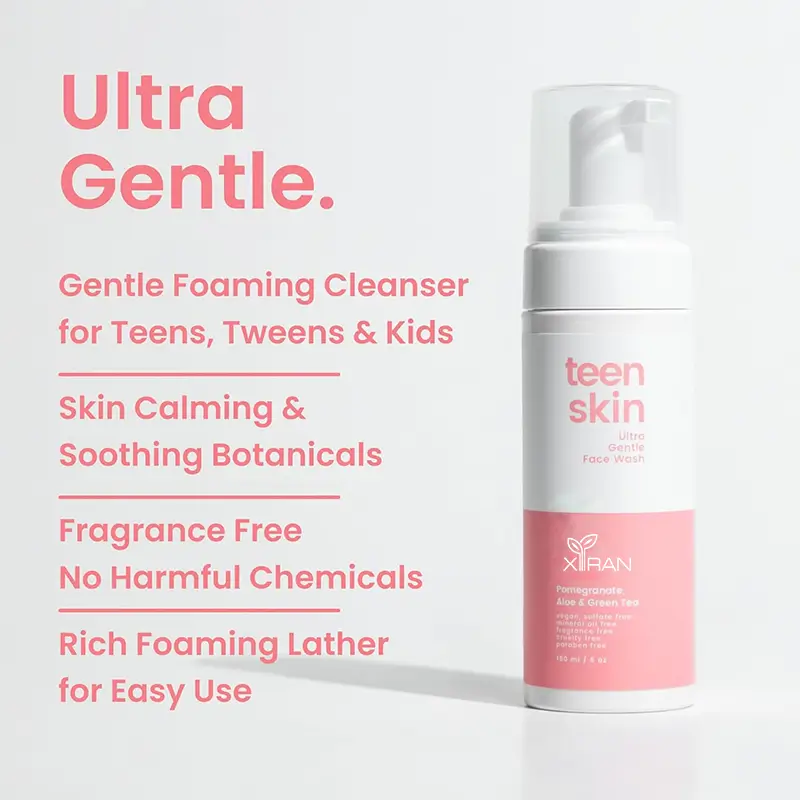 Private Label Green Tea Foaming Face Cleanser for Teens Ultra Gentle Facial Wash Mousse 2 Private Label Green Tea Foaming Face Cleanser