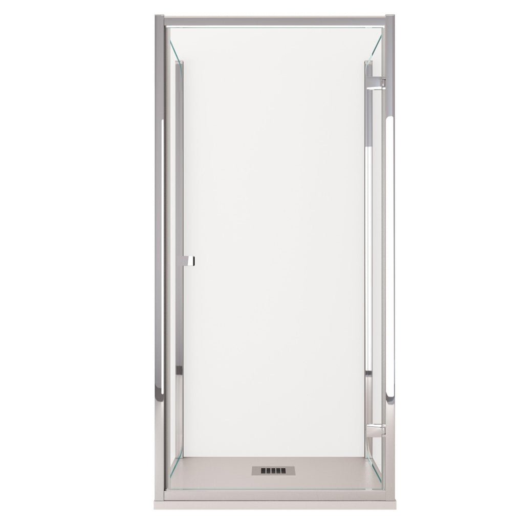 3-Side Shower Encl 75x80x75cm 1 Hinged Door 6mm Glass