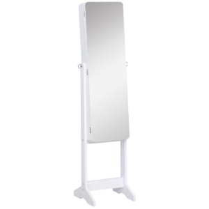 Auto-lit Jewelry & Makeup Cabinet, White