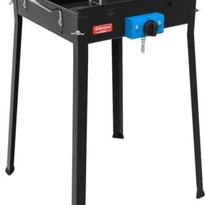 Barbecue Fornello a Gas con Piastra Plancha in Acciaio Ferraboli Mono