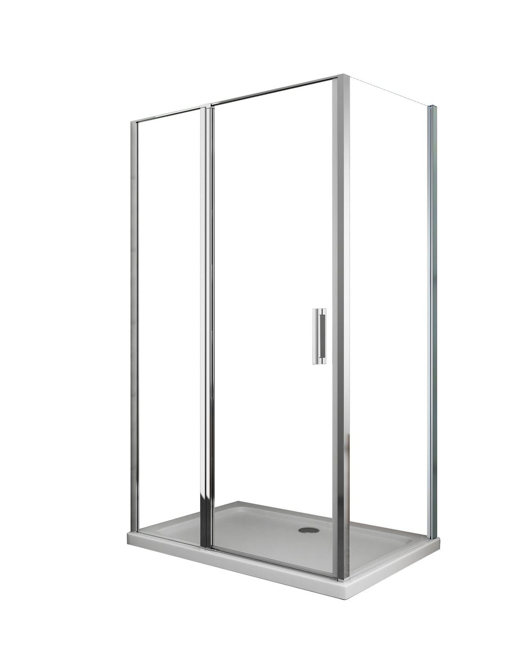 Best Corner Shower: 1 Hinged Door, 6mm Glass, H190 (Various Sizes)
