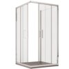 Bonussi 3-Side Sliding Shower Enclosure, 6mm Glass H195 Multi-Size