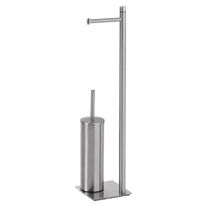 Bonussi Brushed Floor Stand: Roll & Brush Holder