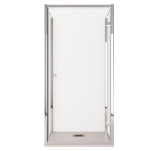 Bonussi Dafne 3-Side Shower 75x90x75cm 1 Swing Door 6mm Clear Glass