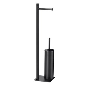 Bonussi Matte Black Roll & Brush Holder Stand 63cm Tall