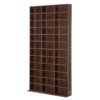 Brown Wooden Wall Bookcase 195x102x23.5 cm