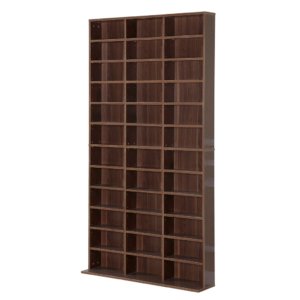 Brown Wooden Wall Bookcase 195x102x23.5 cm