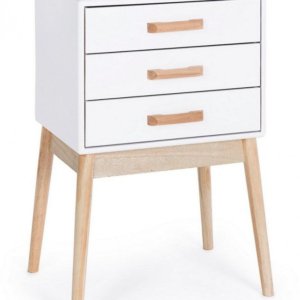 Cassettiera 3 Cassetti Ordinary Bianco in Legno