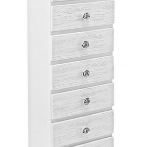 Cassettiera Blanc 7 Cassetti in Legno