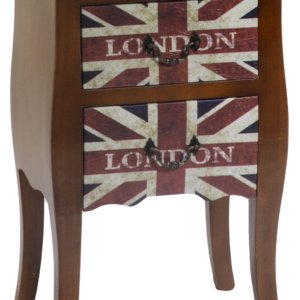 Cassettiera in Legno 2 Cassetti London