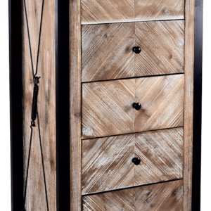 Cassettiera in Legno MDF e Abete 6 Cassetti Bilbao