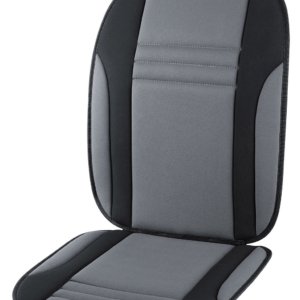 Coprisedile Anteriore Singolo 104x44 cm in Poliestere per Auto Universale Grigio e Nero