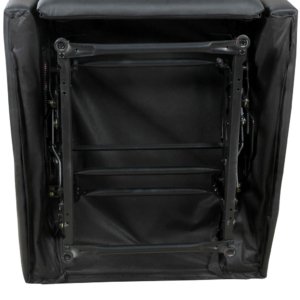 Ergonomic Relax Recliner Black Faux Leather 65x92x100cm