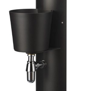 Fontana a Parete da Giardino con Rubinetto e Secchio Belfer 42/PRT Antracite