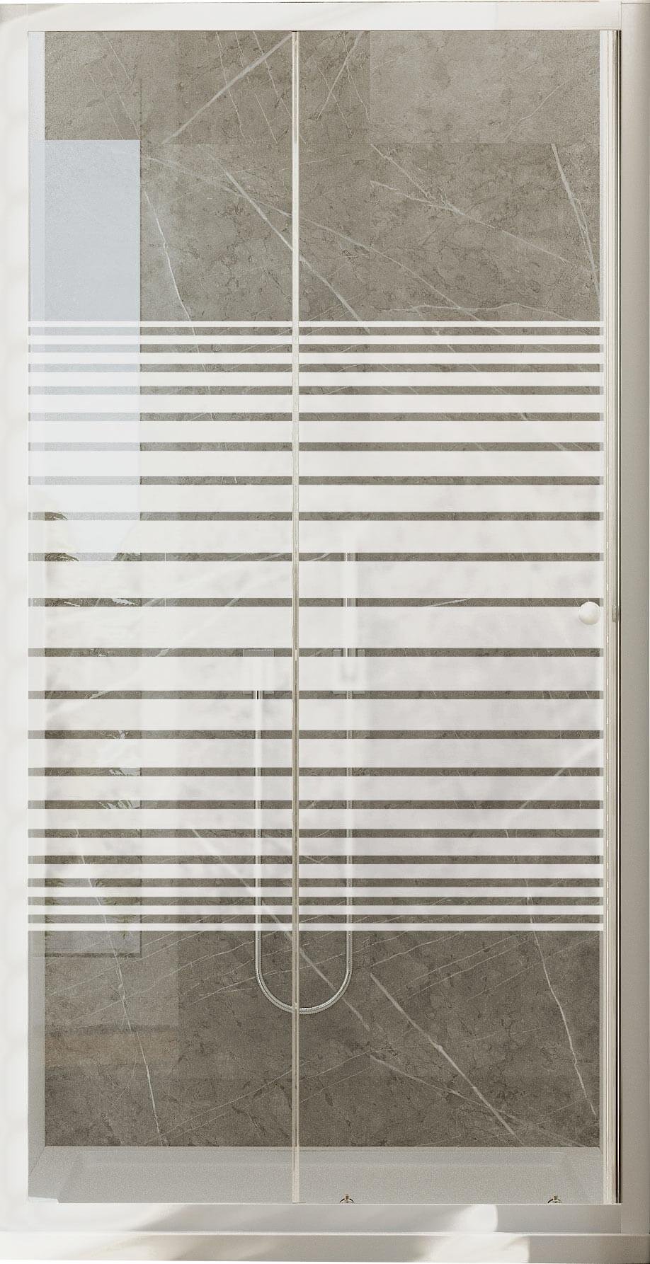 Fosterberg Tonder White H185 4mm Sliding Shower Door