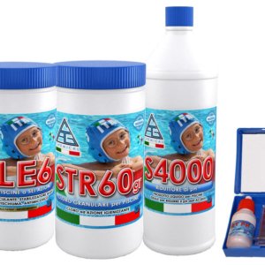 Kit Trattamento e Manutenzione Acqua Piscina 4+1 Cag Chemical
