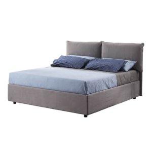 Letto Contenitore per Materasso 160cm con Rete Ortopedica a Doghe
