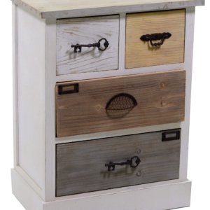 Mobile 4 Cassetti in Legno Malmo