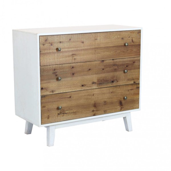 Mobile Barney 100x45x90 h cm in Legno Bianco