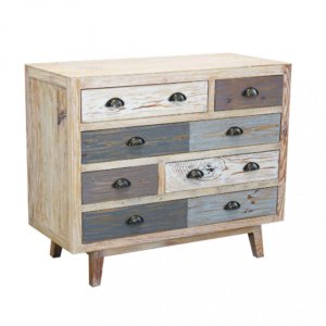 Mobile Benjy 99x45x82 h cm in Legno Multicolor