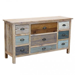 Mobile Denny 130x40x72 h cm in Legno Multicolor