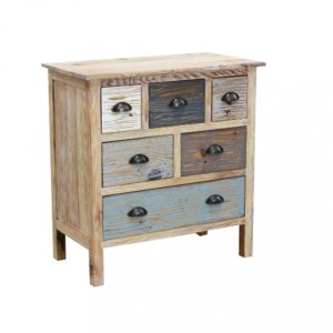 Mobile Nikolas 75x40x78 h cm in Legno Multicolor
