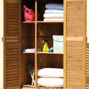 Mobiletto da Giardino Porta Utensili 87x45x160 cm in Legno