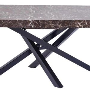 Okay, I need to translate "Tavolo da Pranzo Allungabile 200x76x90 cm in Legno Nobilitato Marmo" into English. Let's break it down