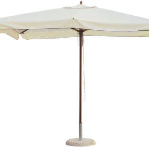 Ombrellone da Giardino 2x3 m Palo Ø48 mm in Legno Morel Ecrù