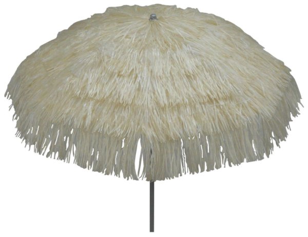 Ombrellone da Giardino Ø2 m Palo Ø33 mm in Acciaio Maffei Kenia Ecrù