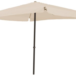 Ombrellone Quadrato da Giardino 3x3 m Palo Ø48 mm Struttura in Acciaio Esterno Écru