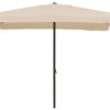 Ombrellone Rettangolare da Giardino 2x3 m Palo Ø48 mm Struttura in Acciaio Esterno Écru
