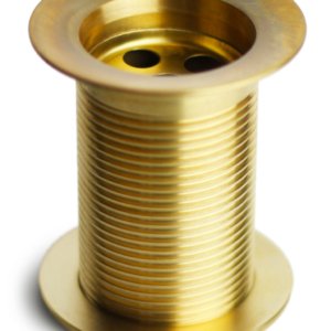 Piletta per Fontana da Giardino da 1"1/4 in Ottone Lucido con Tappo