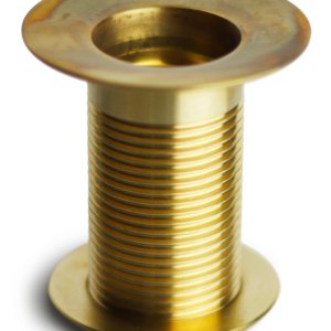 Piletta per Fontana da Giardino da 1" in Ottone Lucido con Tappo
