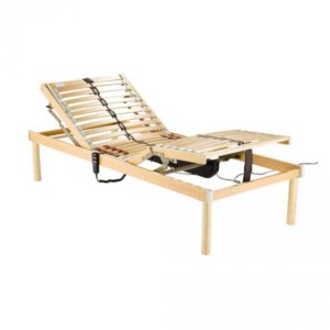 Rete Elettrica Singola 80x190 cm in Legno Marrone