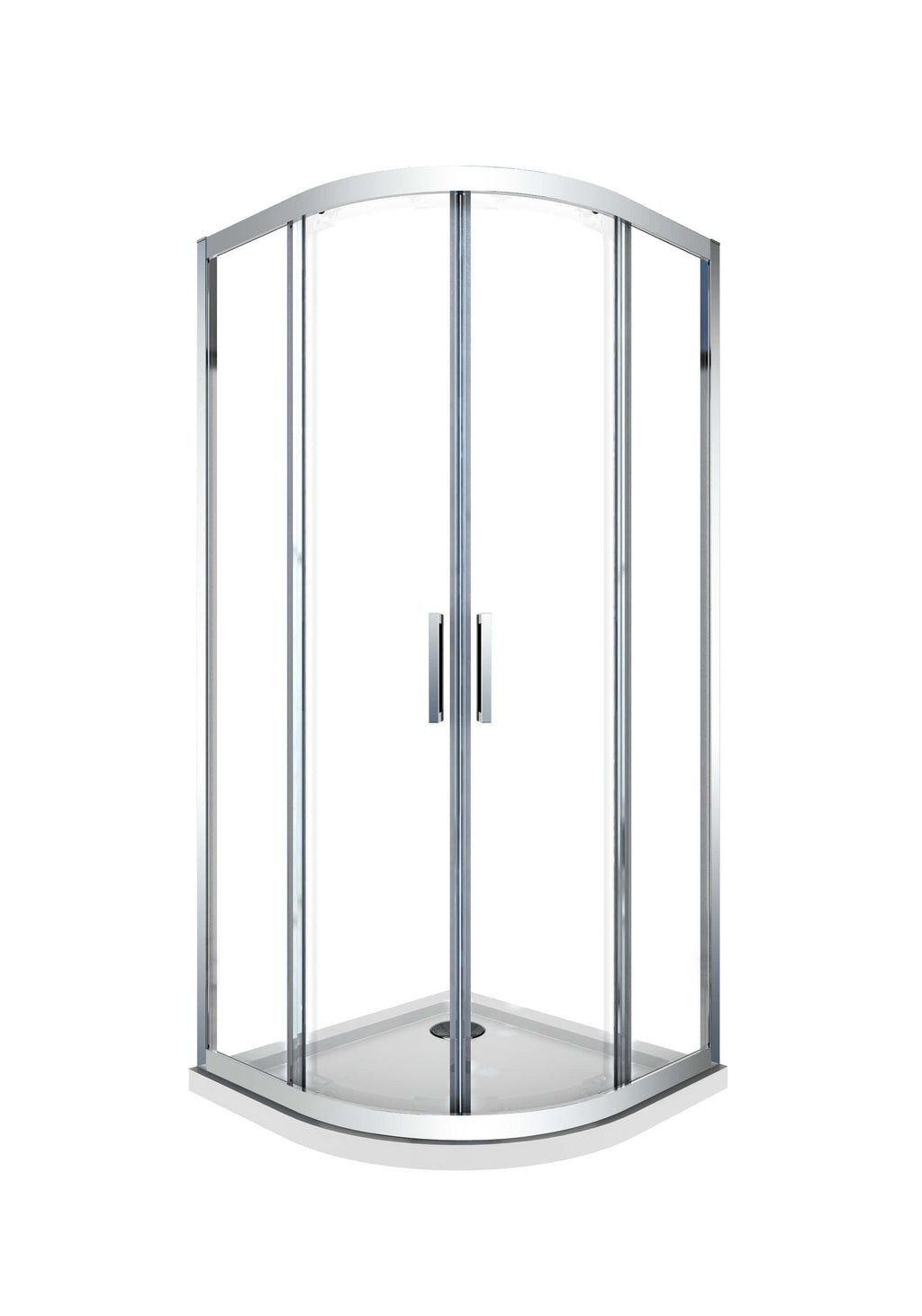Sailor Semicircular Shower Box: 2-Slide 6mm Glass H190