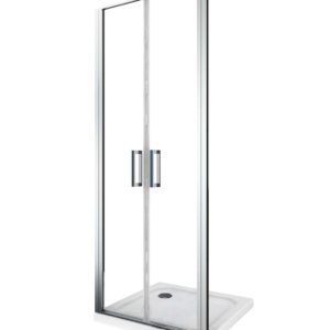 Saloon 2-Panel Hinged Shower Door 6mm H190 Multi-Size