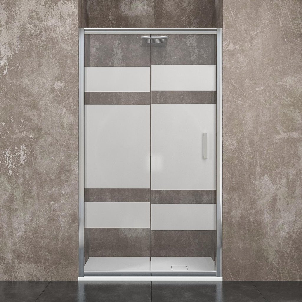 Screen-Printed Glass Shower Door 6mm | Rizzetti Vertex
