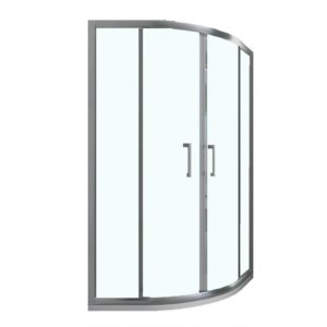Semi-Circular 2-Slide 190cm Clear Glass Shower