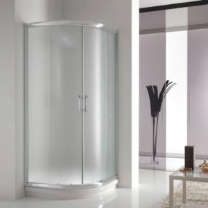 Semicircular Shower 2 Sliding Doors Opaque Glass Fosterberg Aarhus
