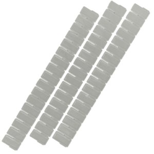 Set 3 Divisori organizer componibili per cassetti in plastica 50x435mm Grigio