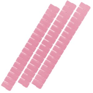 Set 3 Divisori organizer componibili per cassetti in plastica 50x435mm Rosa