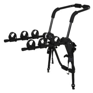 **Steel Rear Car Bike Rack for 3 Bicycles, Black**
