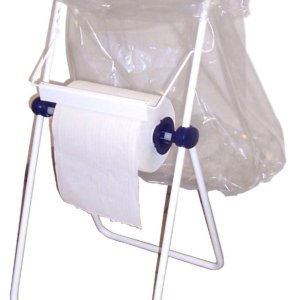 Steel Roller Stand w/ Bag Holder - Bauer White