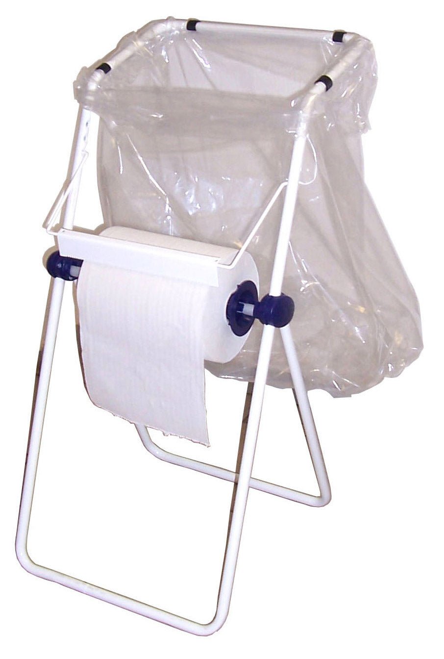 Steel Roller Stand w/ Bag Holder - Bauer White