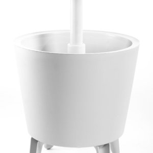 Tavolino Termico Piano Rialzabile Ø49,5 cm in Resina Keter Cool Bar Bianco