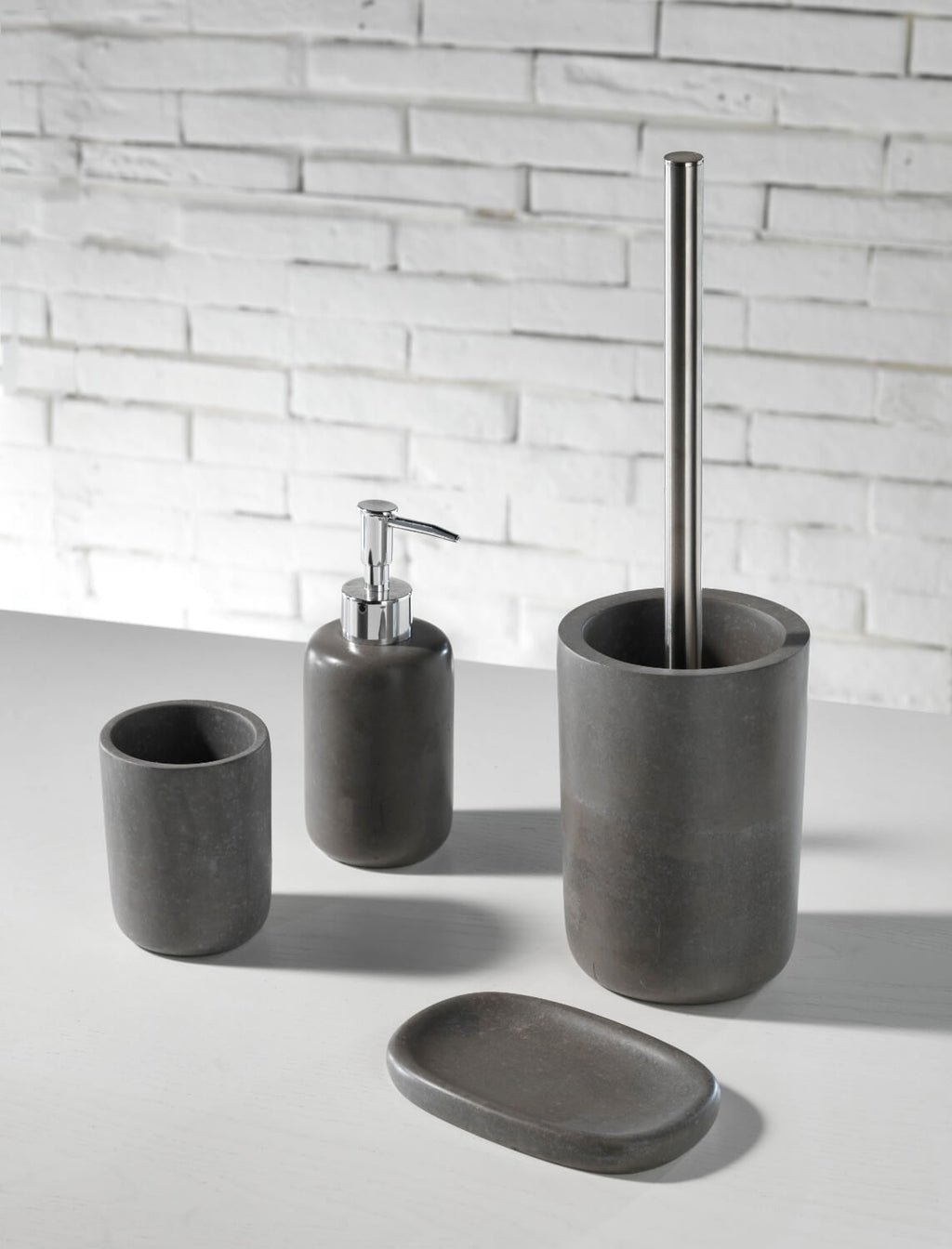 TFT Resin Bath Set, Praia Gray - 4 Pcs