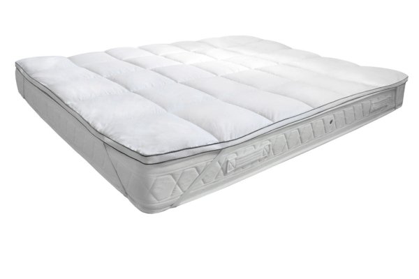 Topper Trapuntato Imbottito con Elastici Trapuntato Fancy Bianco Varie Misure