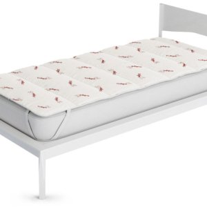 Topper Trapuntato Imbottito in Fibra di Crabyon con Elastici Bordeaux Varie Misure