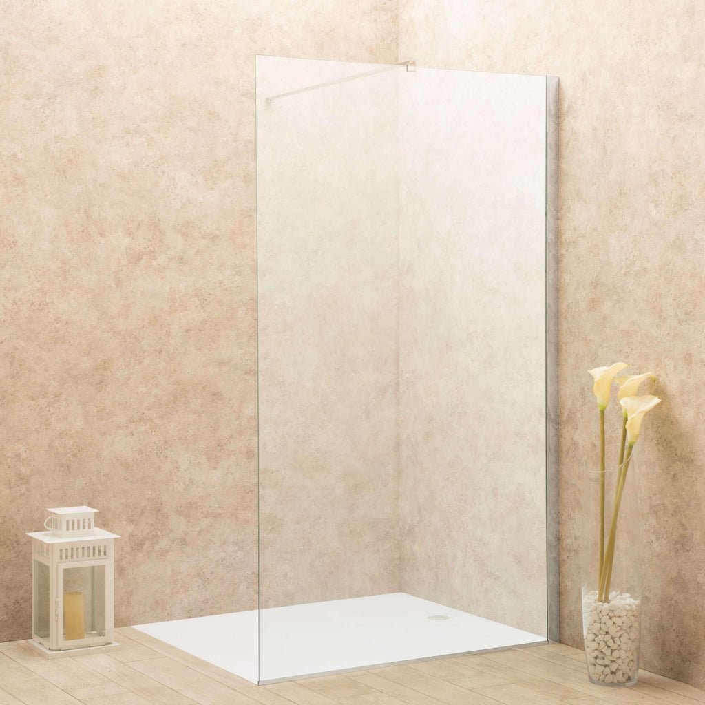 Vorich 8mm Crystal Walk-In Shower Panel